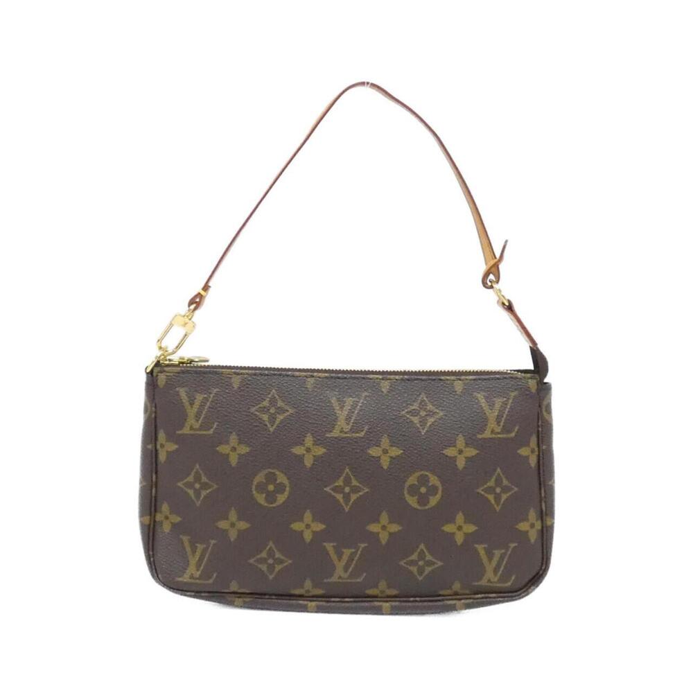 LOUIS VUITTON Authentic Brown Monogram Pochette Pouch